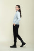 Ella-Cabled Mock Neck